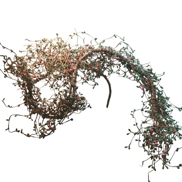 Rustic Artificial Berry Greenery Garland Farmhouse Country Cottagecore 48 inch - Picture 5 of 6